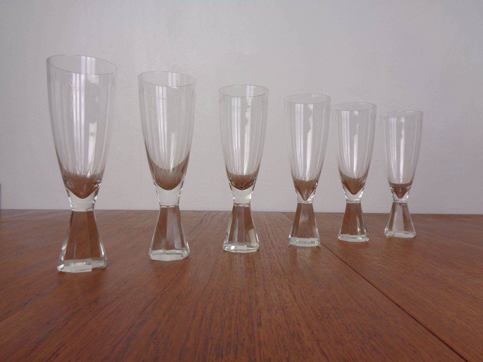 Champagne Glasses From Friedrich Glas, Germany, 1960s, Set Of 6 photo 235.0