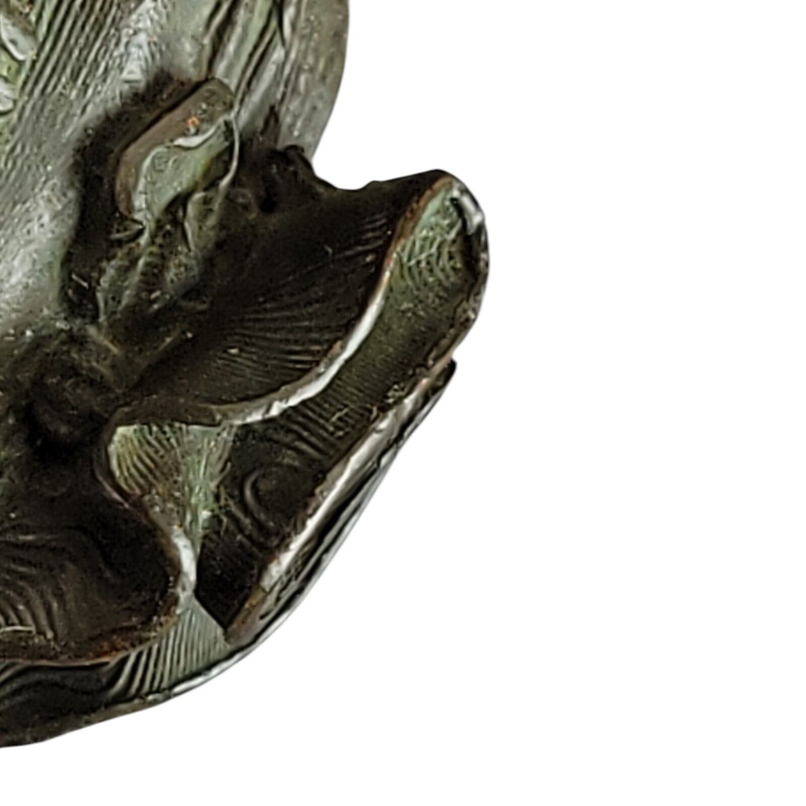 photo for sale Antique Chinese Small Bronze Figure Of Budai With Yuanbao And Ruyi, C. 1900