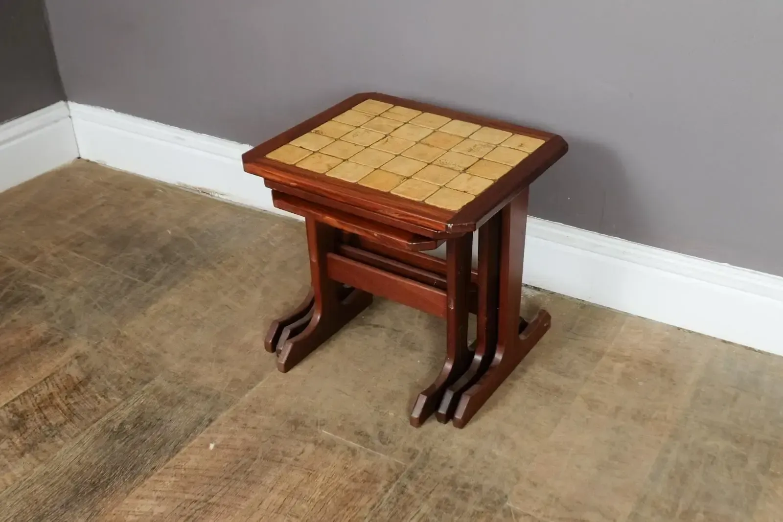 Vintage Retro G Plan Nest Of 3 Tiled Tables photo furniture