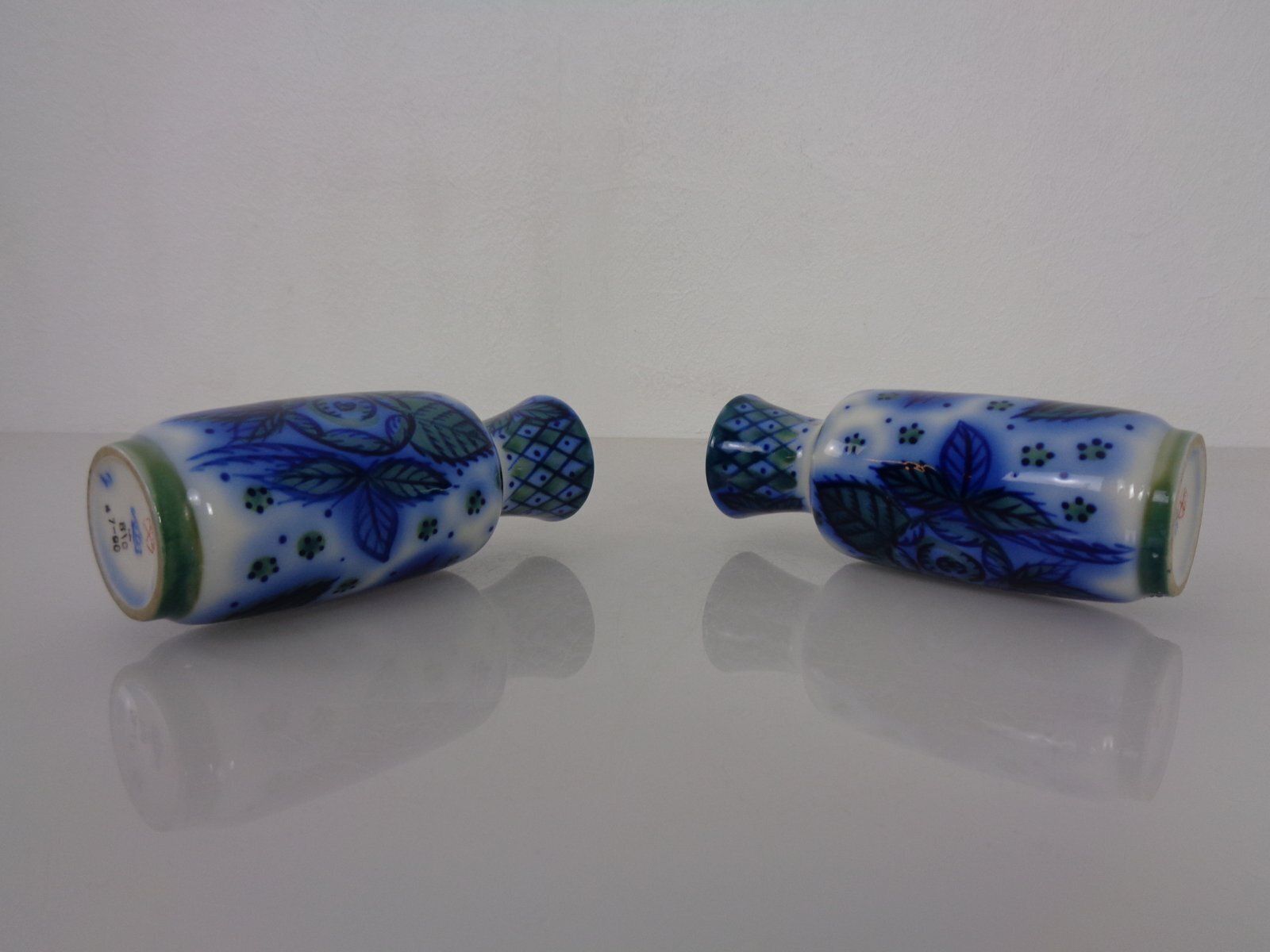 209.0 Cobalt Blue Porcelain Vases From Lomonosov, St. Petersburg, Russia, 1960s, Set Of 2 photo
