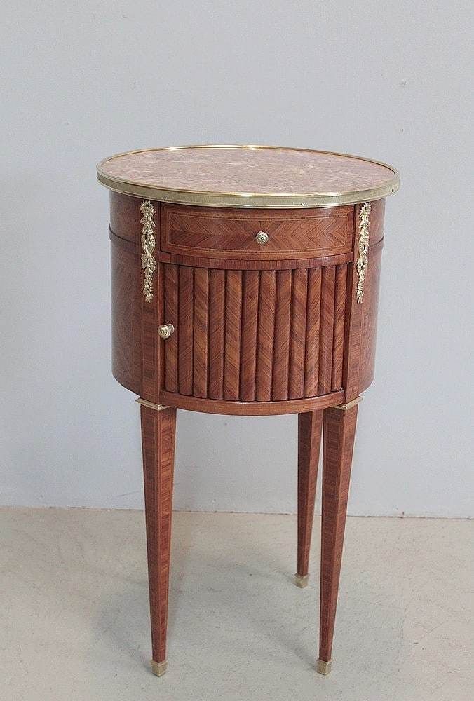 Bedside "Drum" Louis Xvi, 19th