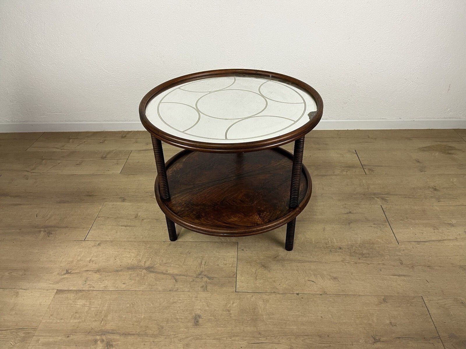 1950s Vintage Design Wood And Glass Coffee Table photo furniture