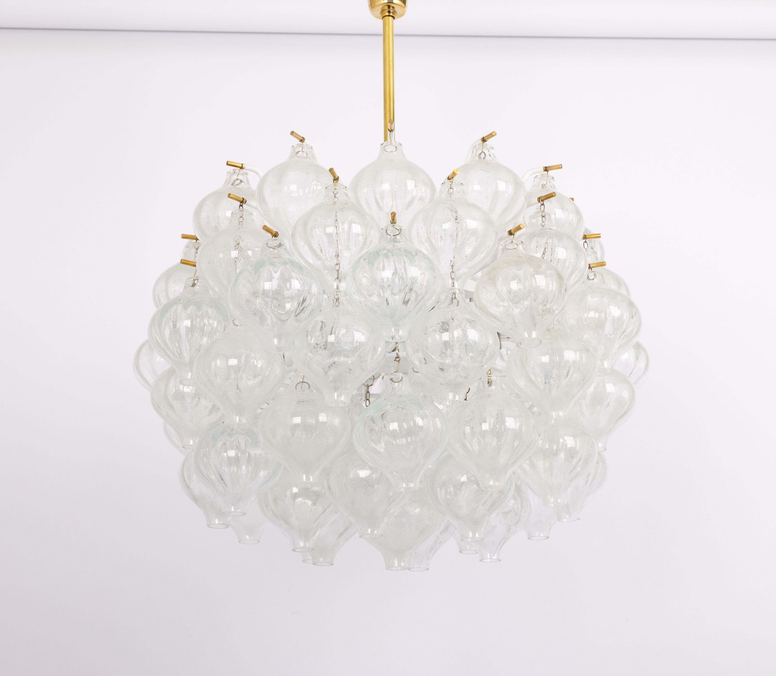 Large Tulipan Glass Chandelier By Kalmar, Austria, 1960s photo buy