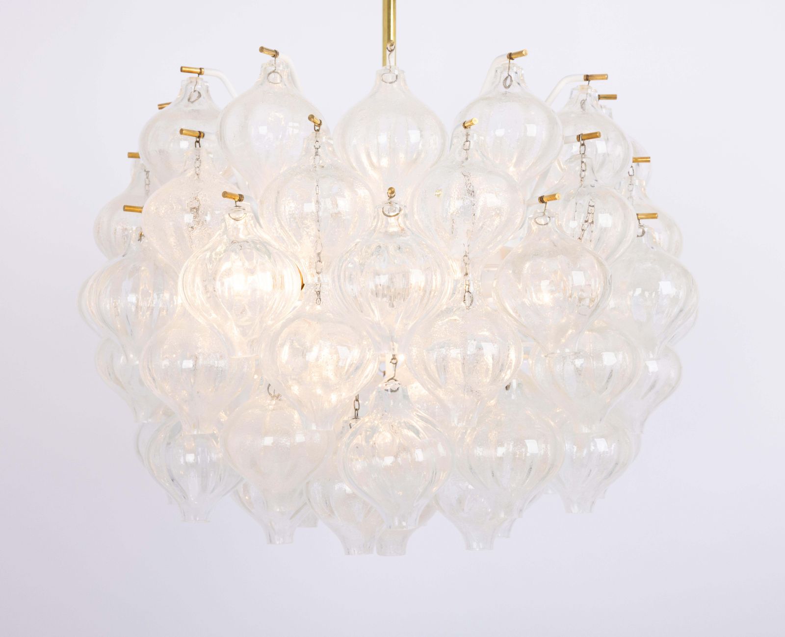 photo furniture Large Tulipan Glass Chandelier By Kalmar, Austria, 1960s