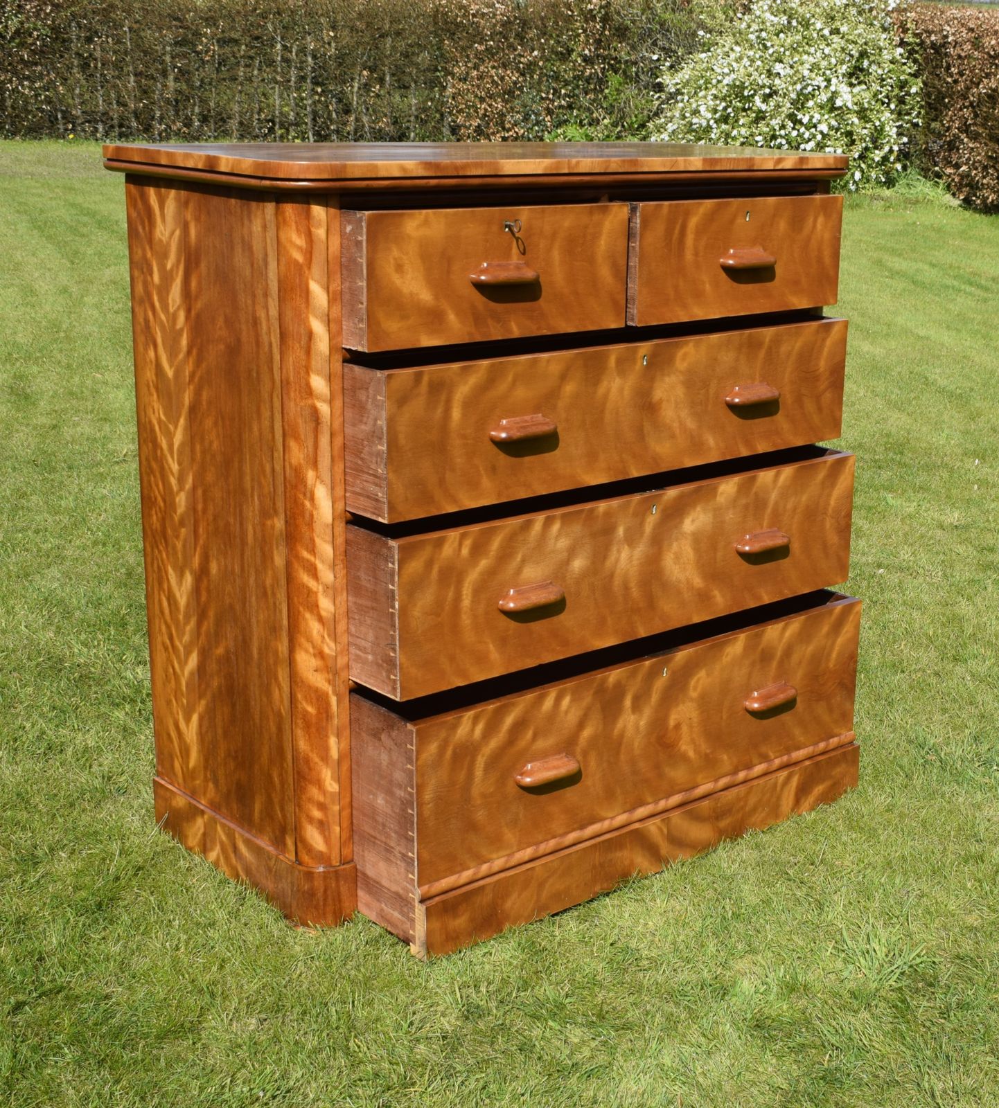 Furniture Victorian Birch Chest Of Drawers photo