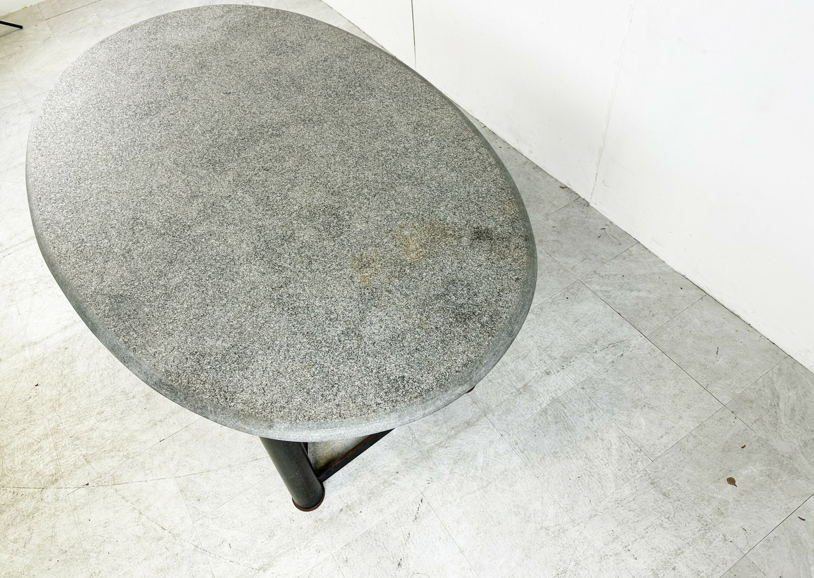 Oval Dining Table In The Manner Of Jan Vlug, 1970s photo for sale