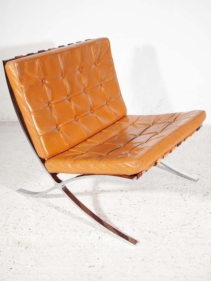 Vintage 1970s Barcelona Lounge Chairs Set Of 2 By Mies Van Der Rohe For Knoll photo vinterior
