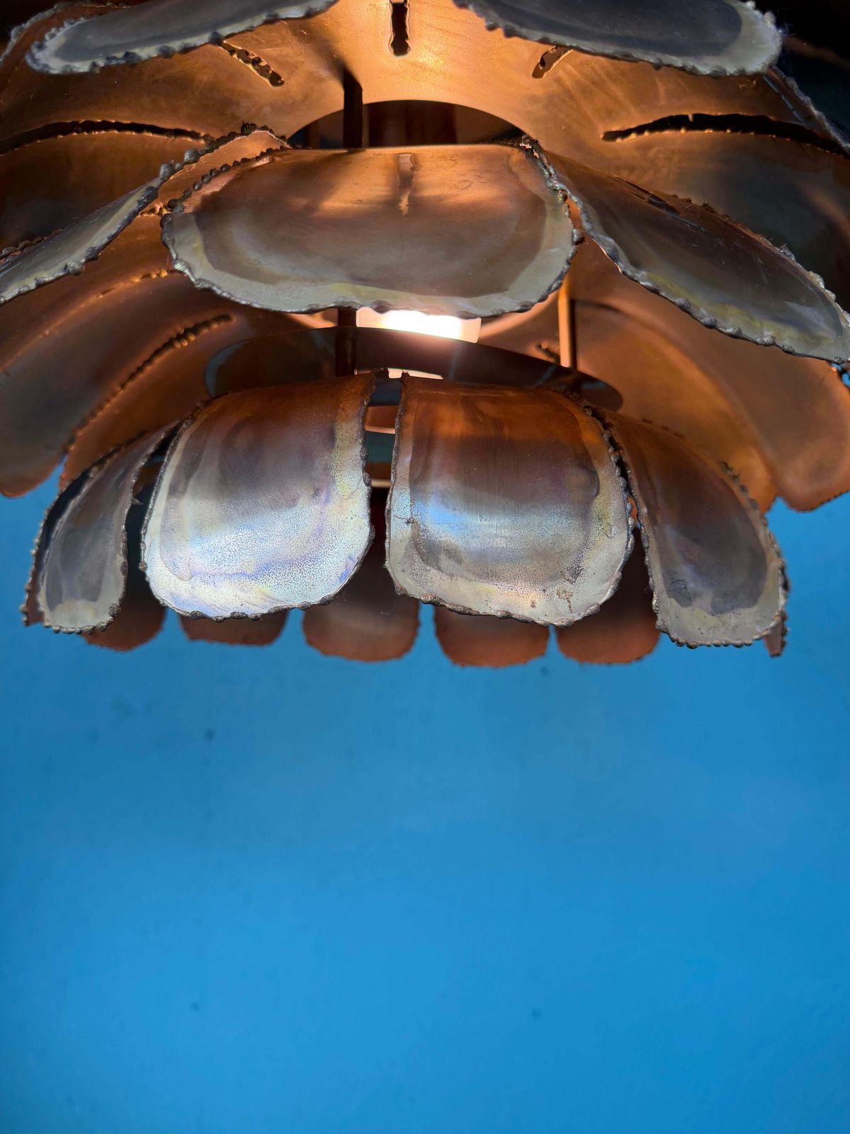 Lighting Mid Century Modern Brutalist Artichoke Pendent By Sven åge Holm Sørensen photo
