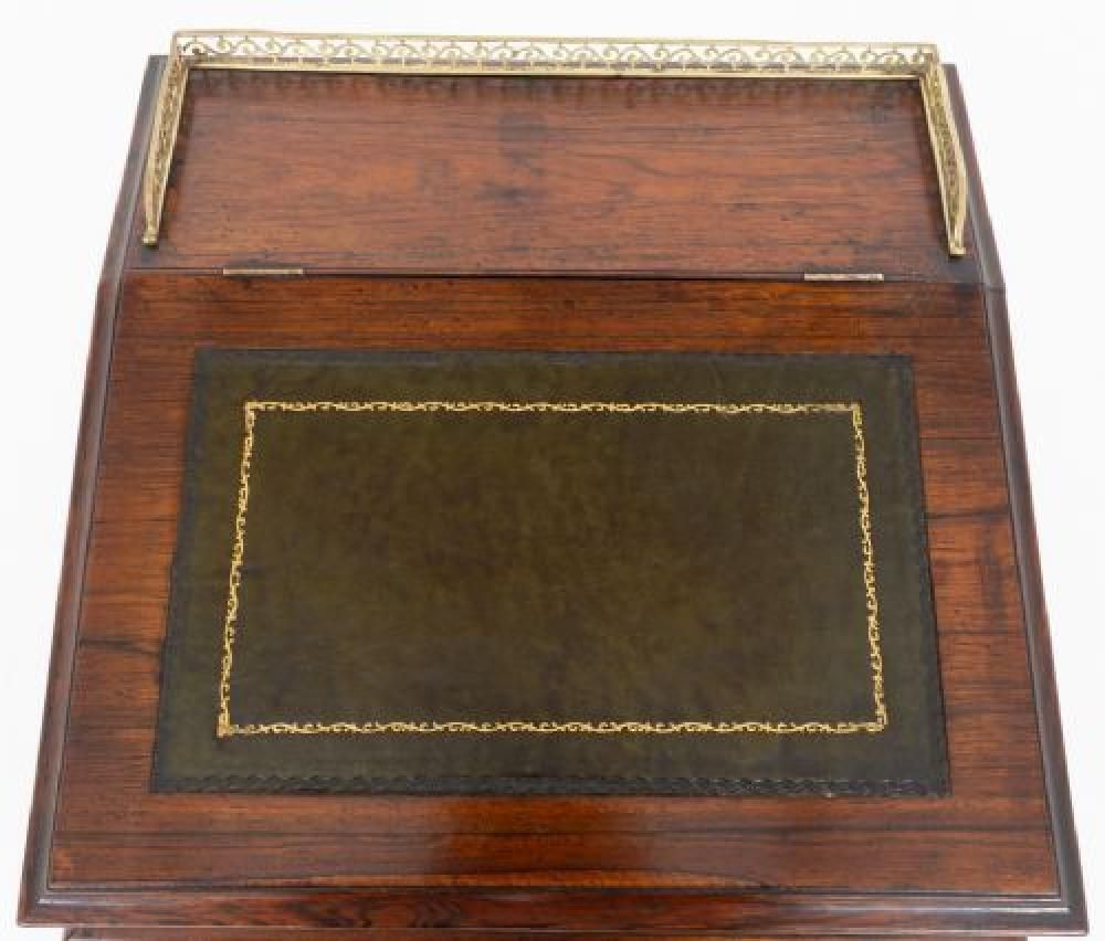 William IV Davenport Desk Period Antique 19th Century photo for sale