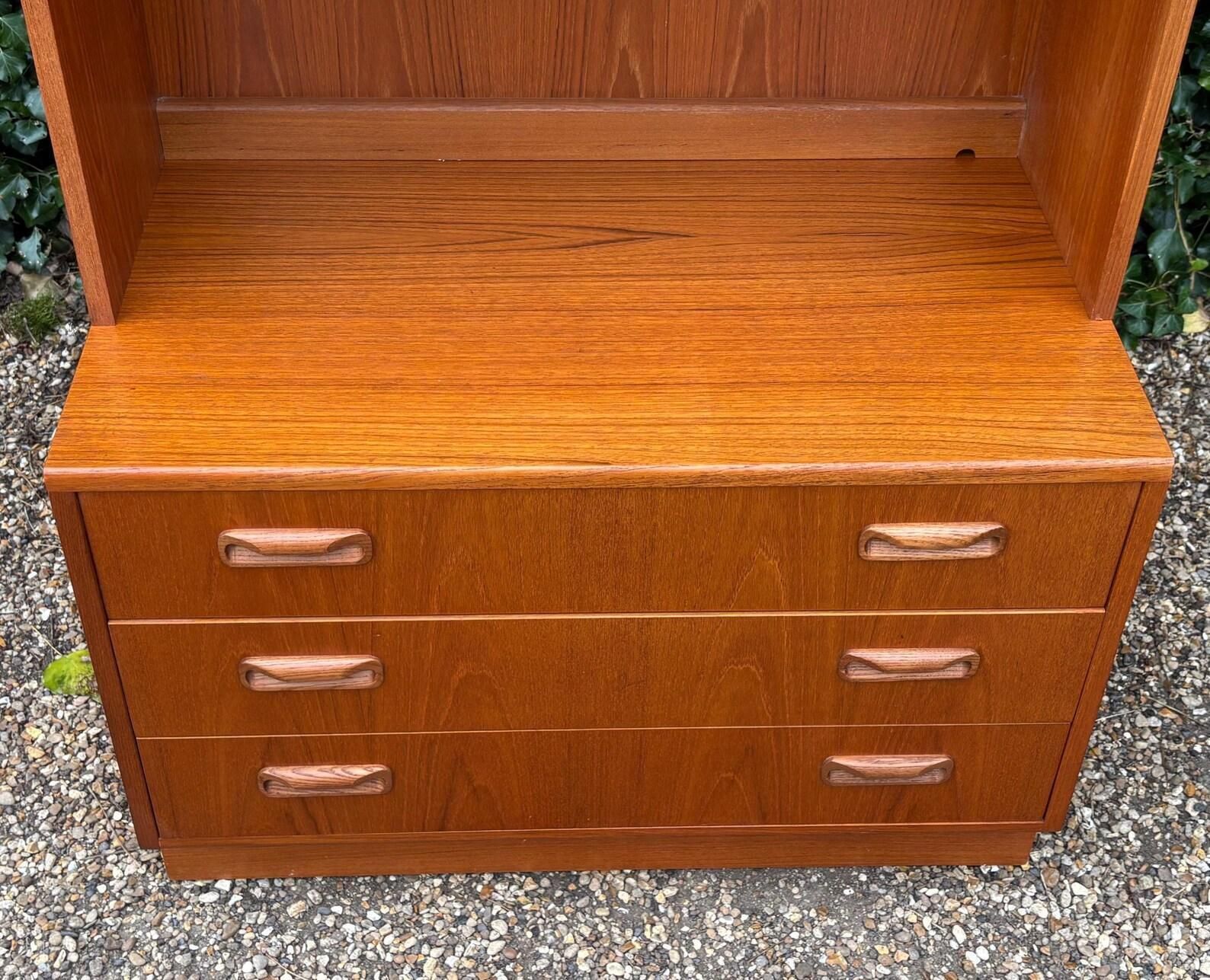 Vintage G Plan Fresco Teak Wall Unit Drawers photo vintage