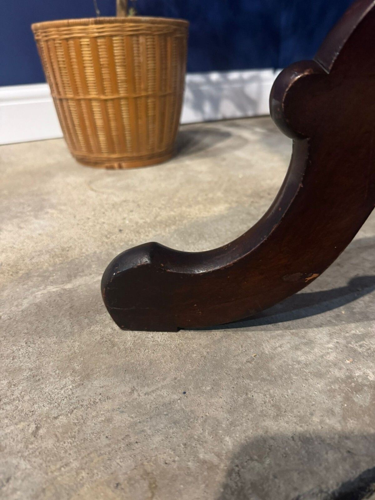 Antique Edwardian Mahogany Pedestal Side Table Cabriole Leg Hall End Vintage. photo vintage
