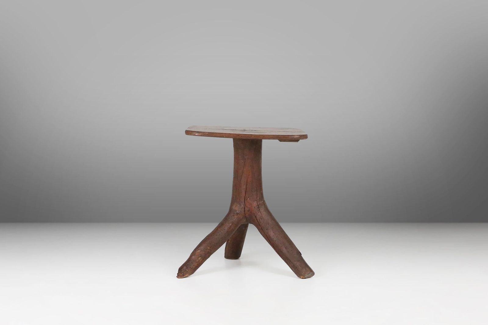 Wooden Stool With Tree Branch Legs, France, 1850s photo furniture