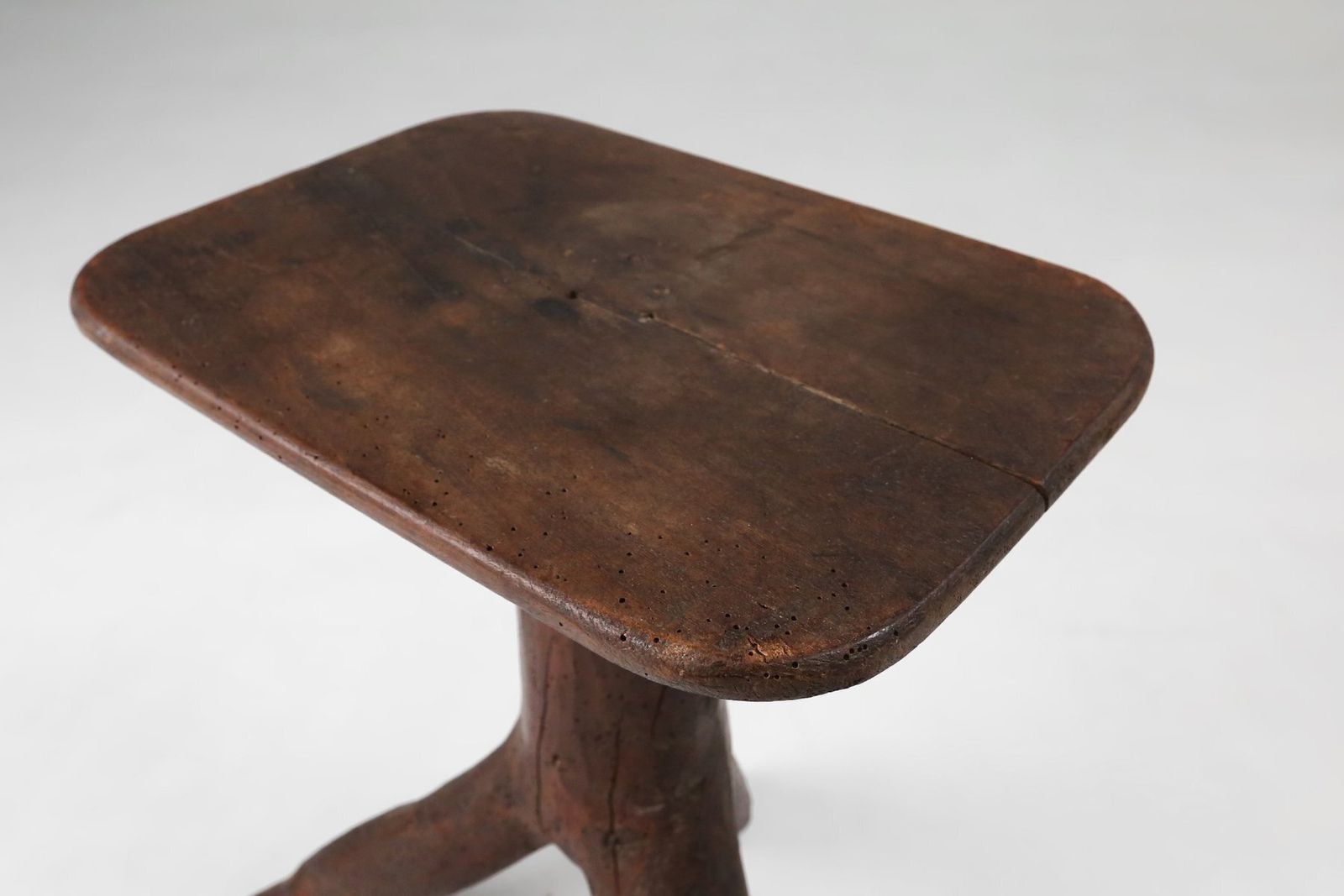 Wooden Stool With Tree Branch Legs, France, 1850s photo for sale