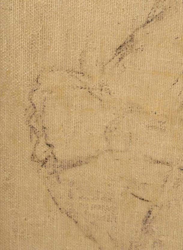 Large Drawing On Canvas By Evelyne Luez, Depicting A Young Woman Wearing A Hat. photo 2534.0