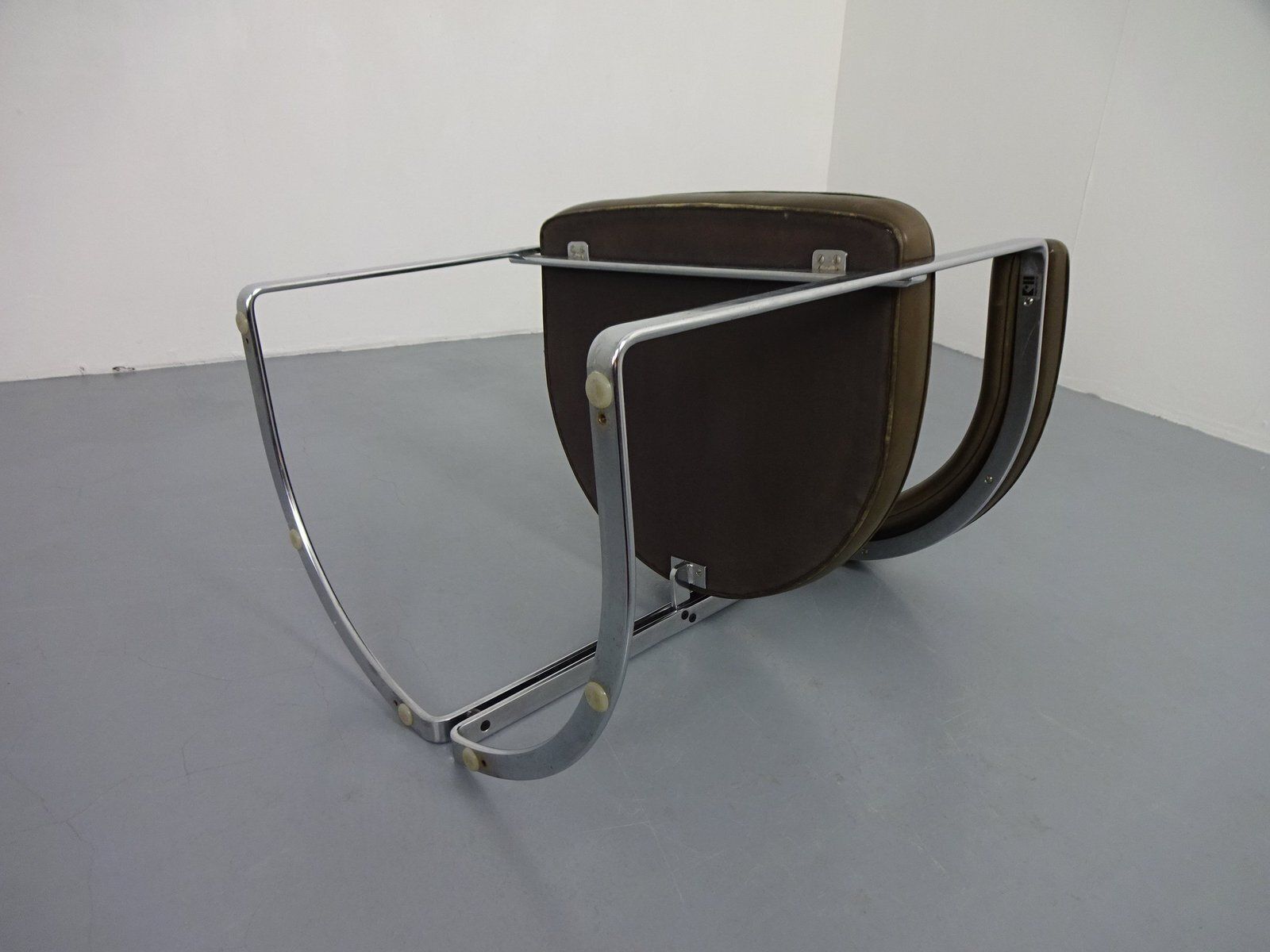 photo for sale Model 6911 Armchair In Leather By Horst Brüning For Kill International, Germany, 1968