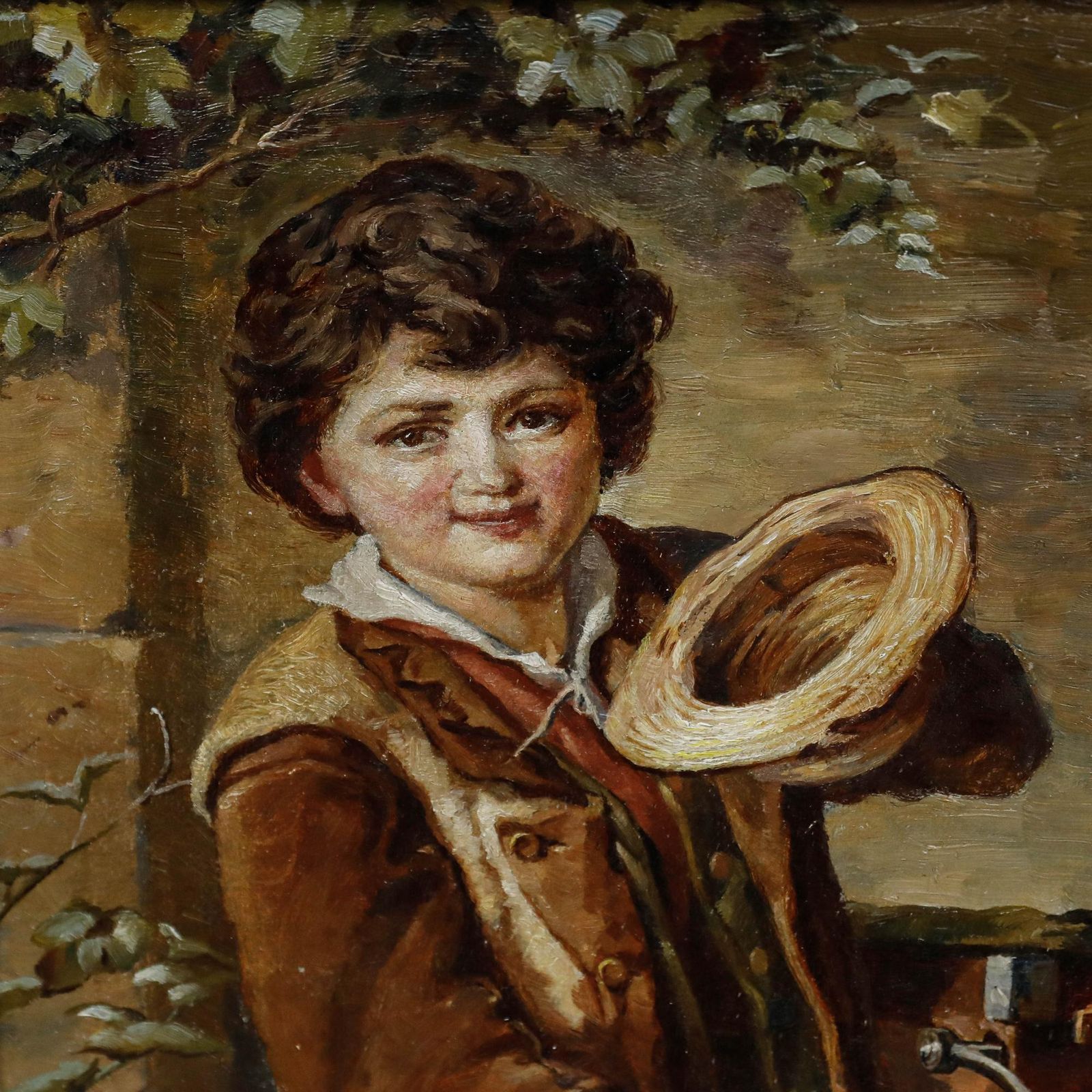 After Augusto Bompiani (1852 1930)   Framed 19th Century Oil, You Can't Refuse photo buy