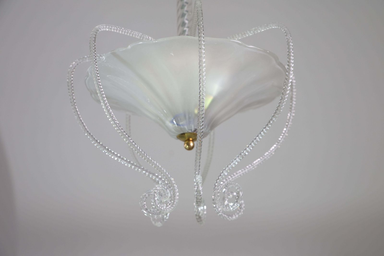 photo for sale Art Decò Barovier E Toso "Fountain" Murano Glass Chandelier, 1950