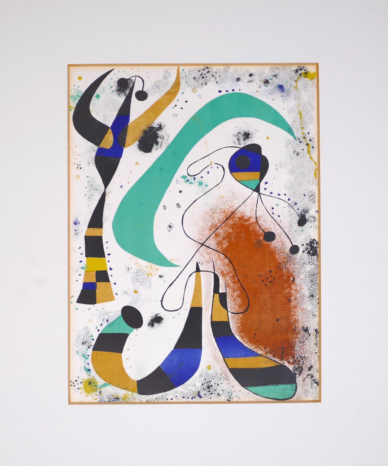 Joan Miró La Nuit   Offset And Lithograph By J. Mirò   1970s 1975. photo furniture