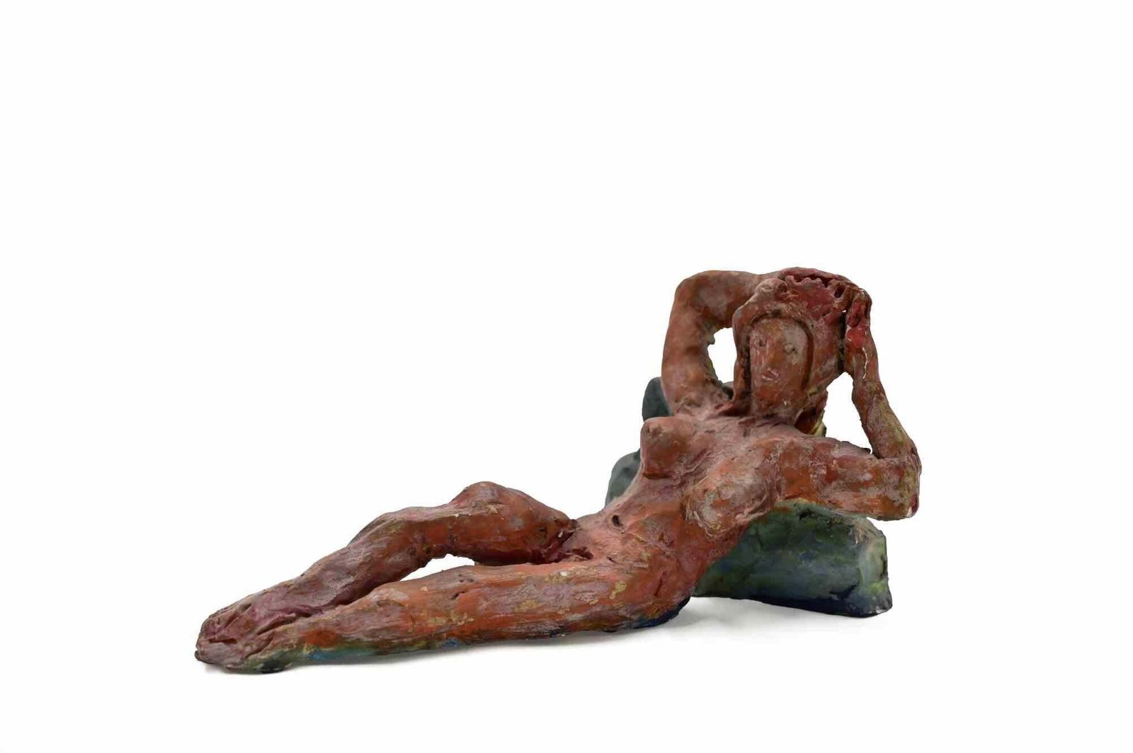 Sirius Pellegrini Reclined Girl  Sculpture By Sirio Pellegrini   1960s 1960s.