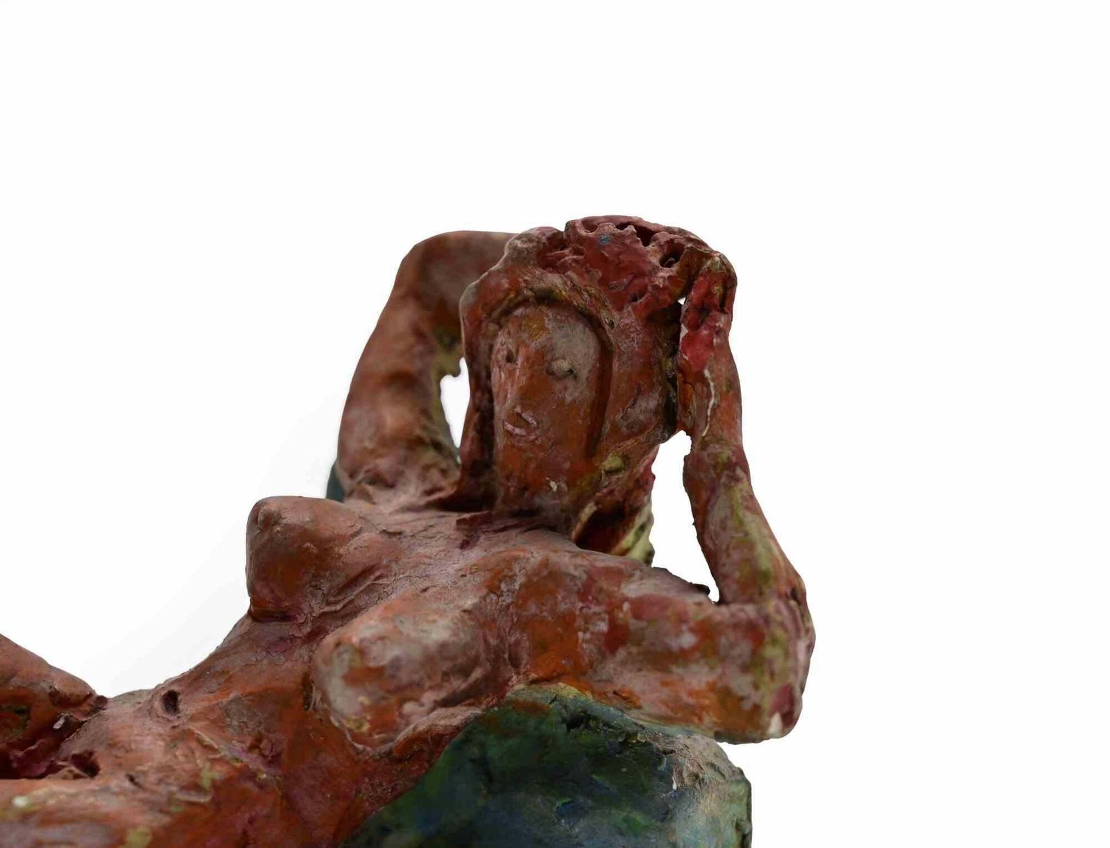 Sirius Pellegrini Reclined Girl  Sculpture By Sirio Pellegrini   1960s 1960s. photo Art