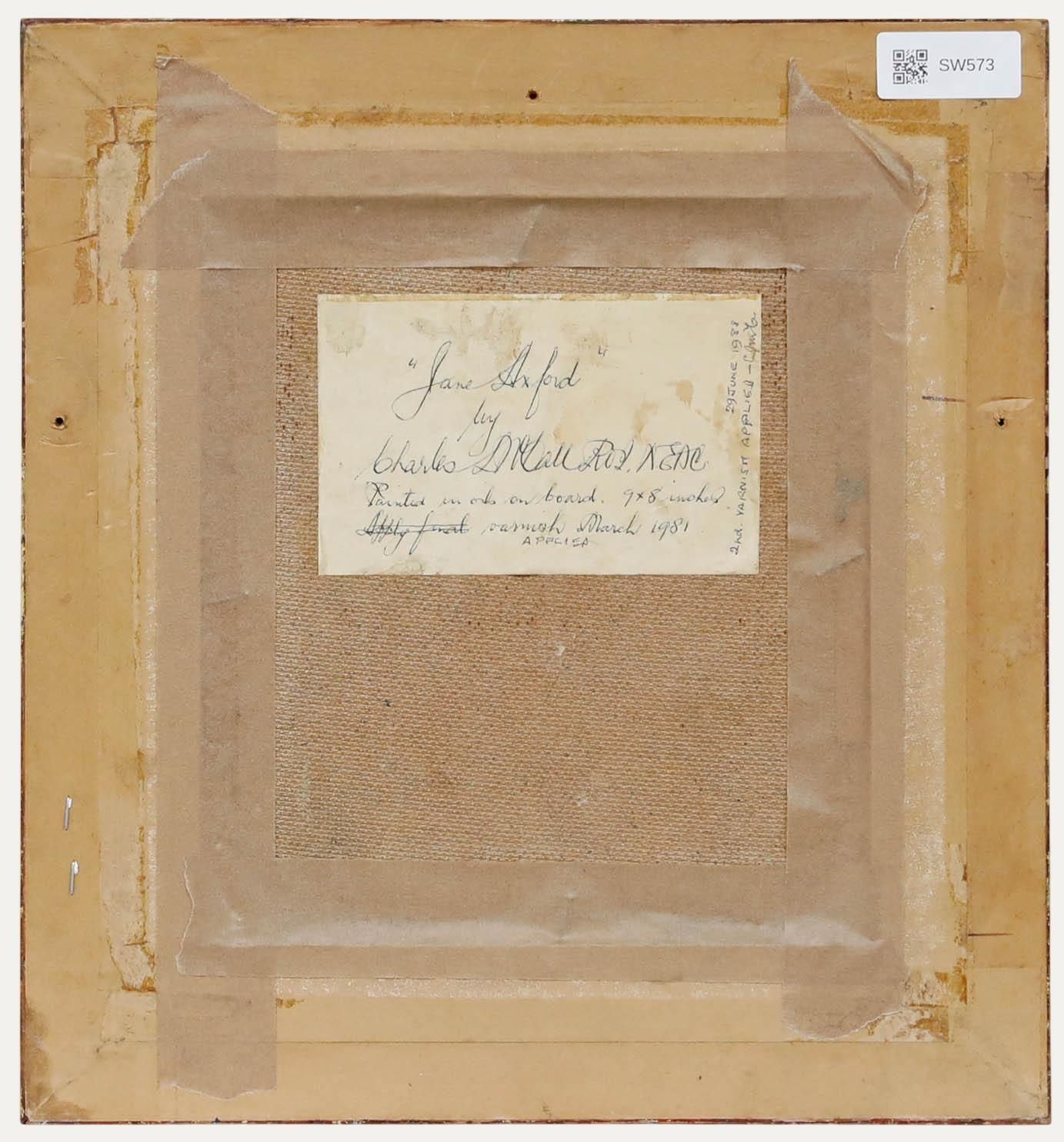 Charles James Mccall (1907 1989)   Framed 20th Century Oil, Jane Axford photo for sale