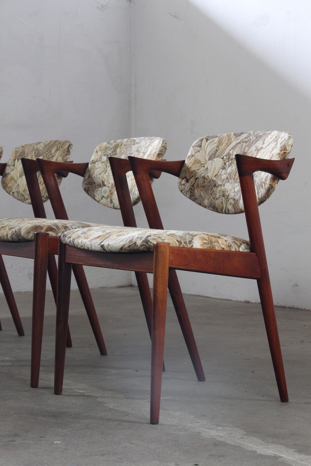 Vintage Rare "Model 42" Rosewood Kai Kristiansen Danish Dining Chairs X 4, 1960s photo 3896.0