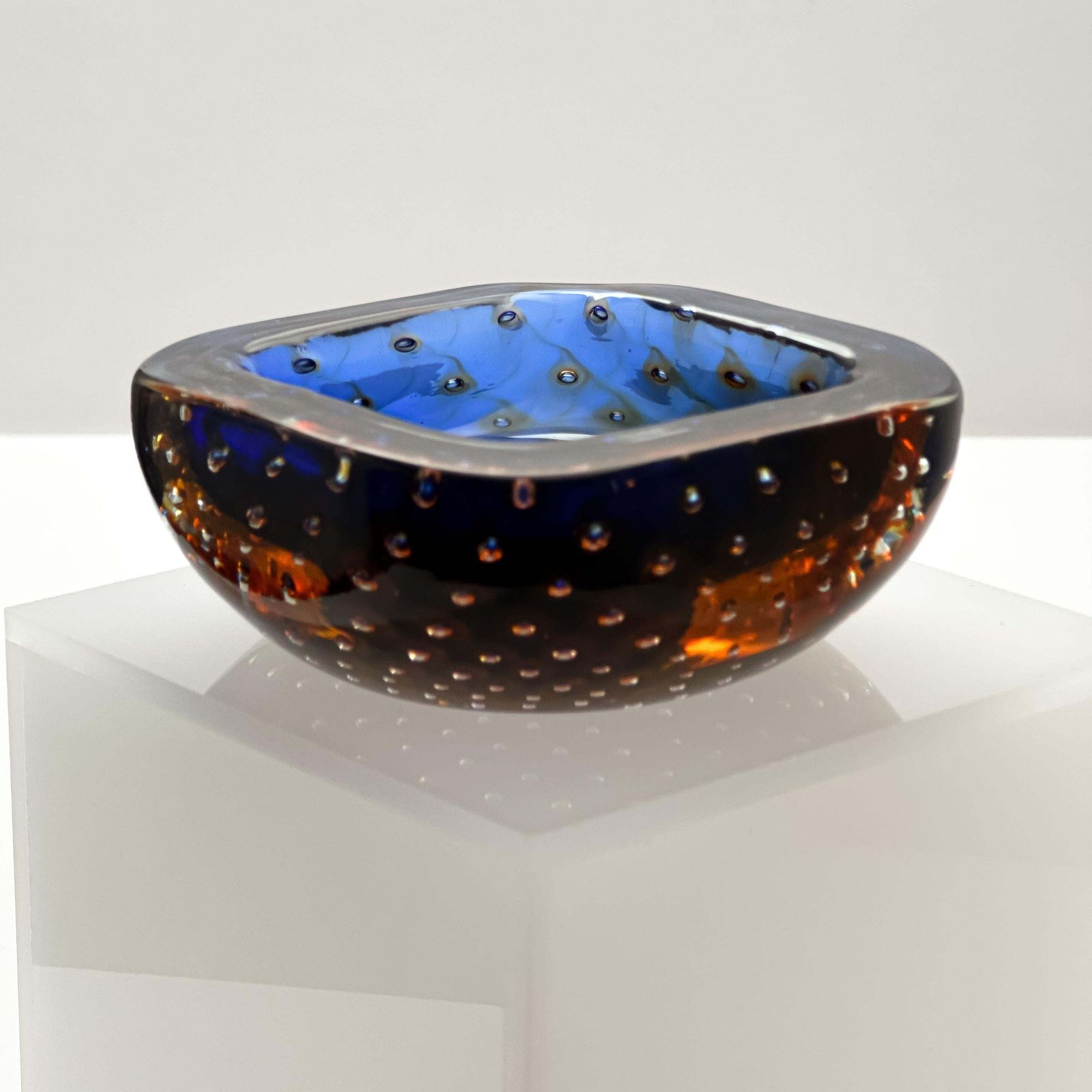 Murano Sommerso Glass Bowl Attributed To Fratelli Toso, 1960s photo furniture