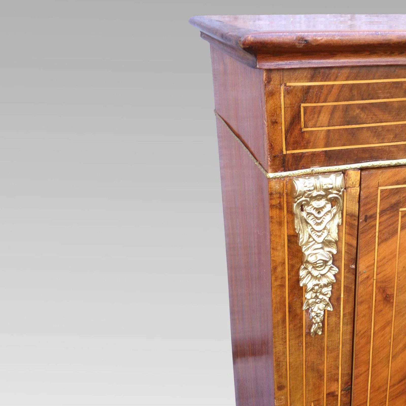 Exceptional Antique 19th Century Walnut Veneer Pier Display Cabinet Bookcase photo Furniture