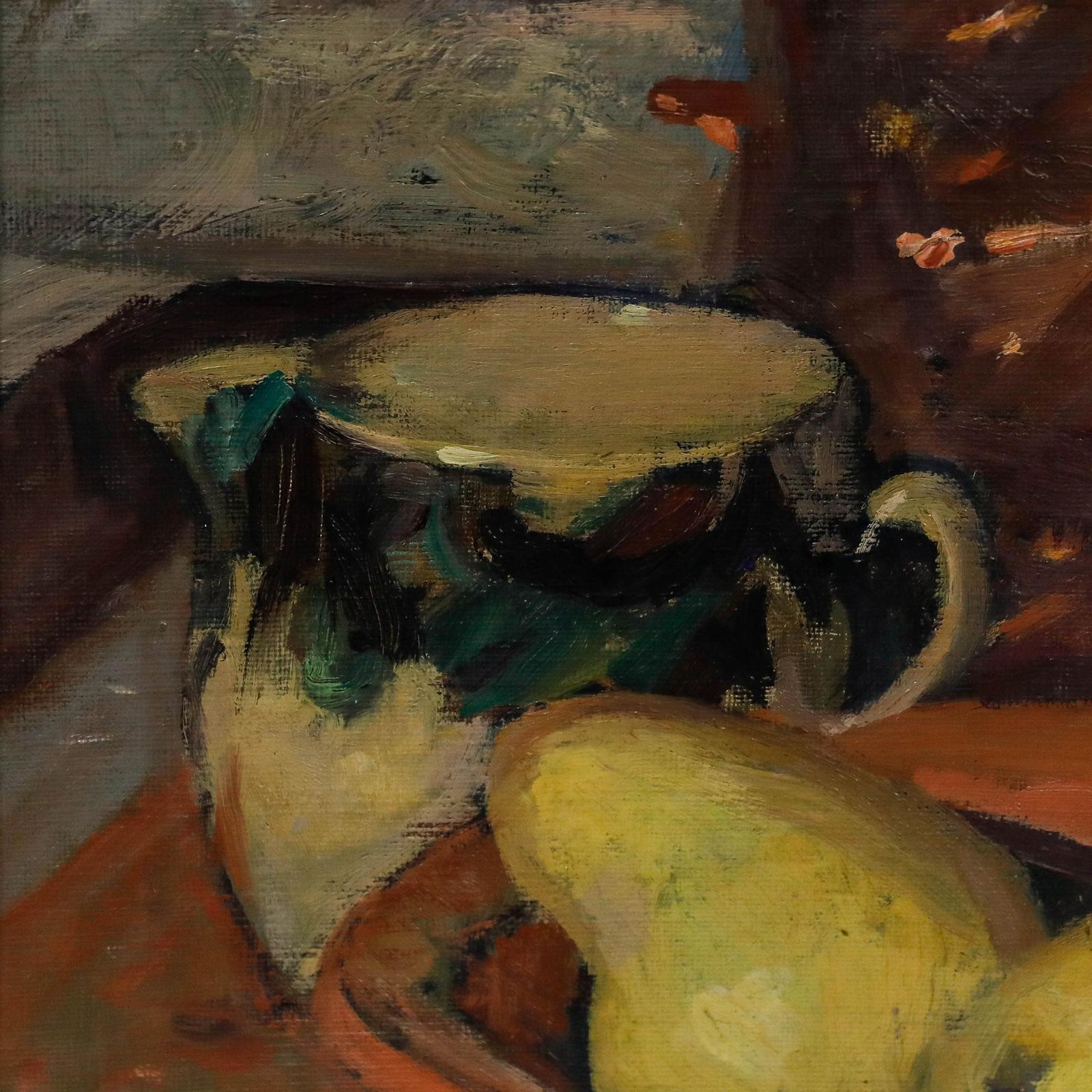 Cecile Hertz Eyrolles (1875 1974)   Framed Oil, A Bowl Of Quinces photo Art