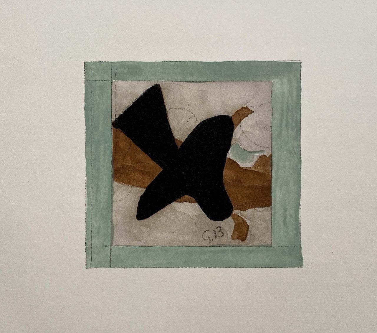 George Braque The Bird   Etching Signed In The Plate   1965 (Orozco #783) 1965 photo for sale