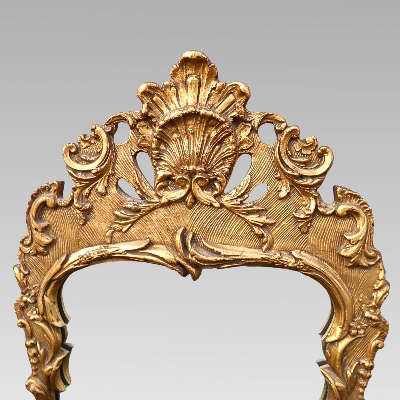 Original Quality Vintage Gold Gilt Acanthus Leaf Wall Mirror photo furniture