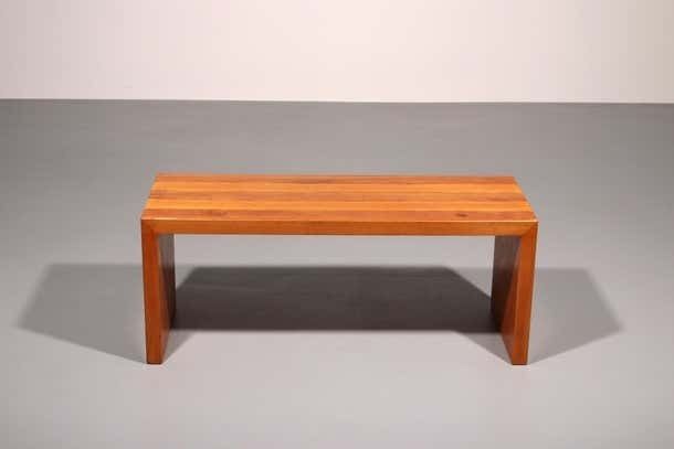 Elegant Italian Mid Century Beechwood Bench (1960s) photo Furniture