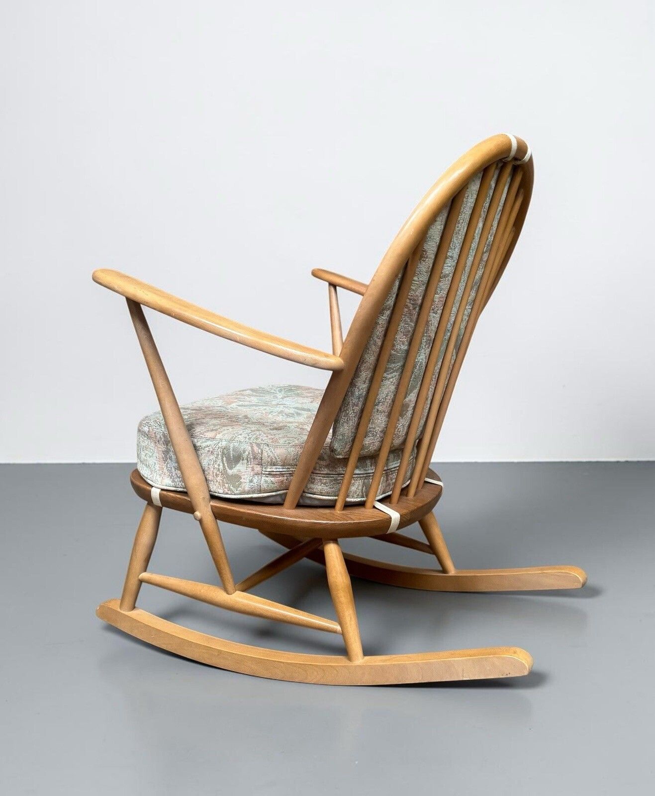 Ercol Blonde Grandfather 315 Armchair Rocking Chair Mid Century 1960s photo for sale