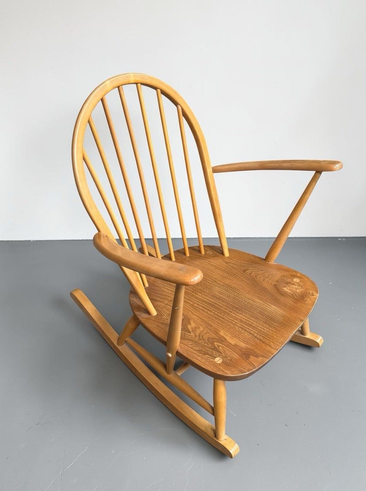 photo buy Ercol Blonde Grandfather 315 Armchair Rocking Chair Mid Century 1960s