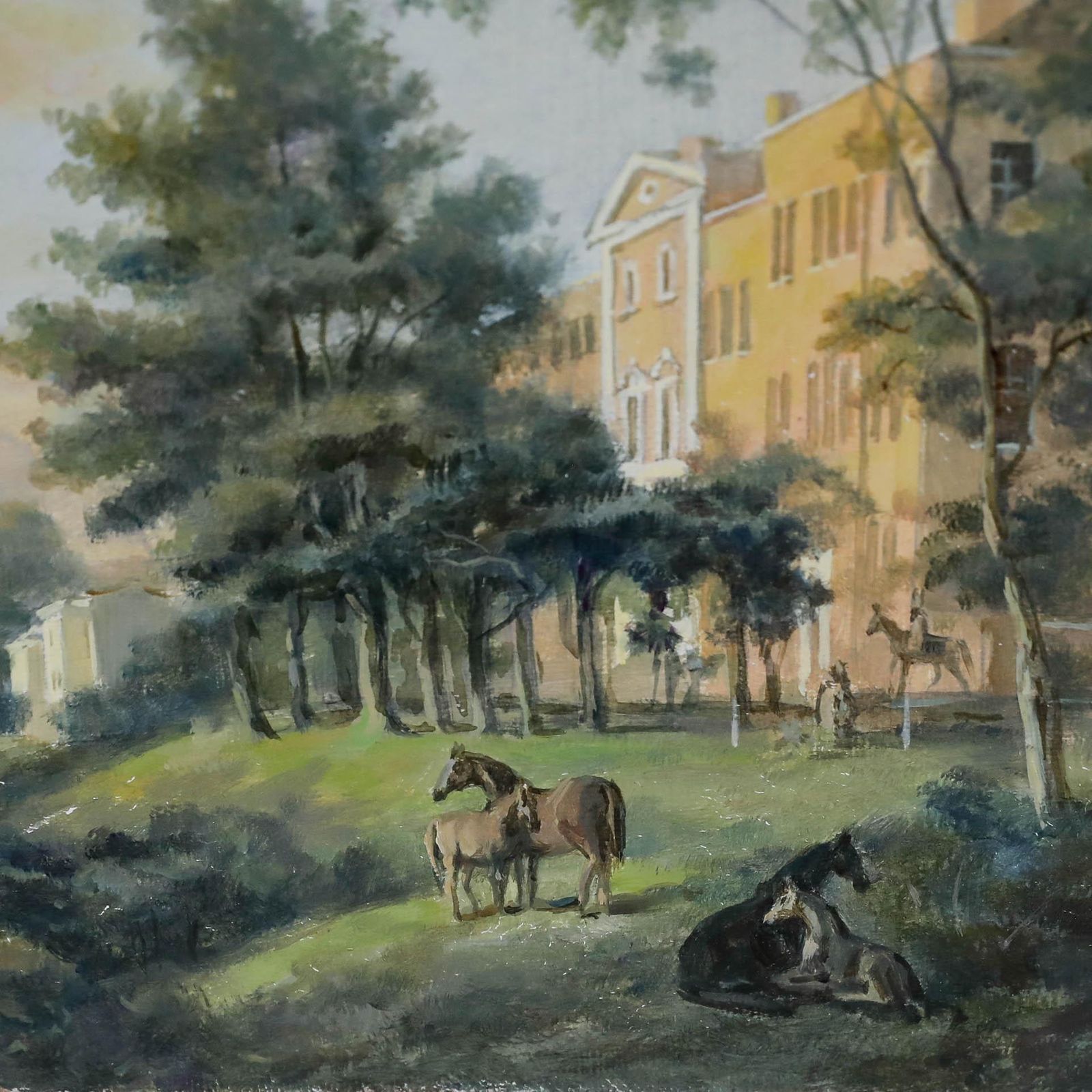 After George Barret Sr.   19th Century Oil, View From The Terrace, Richmond Hill photo Art