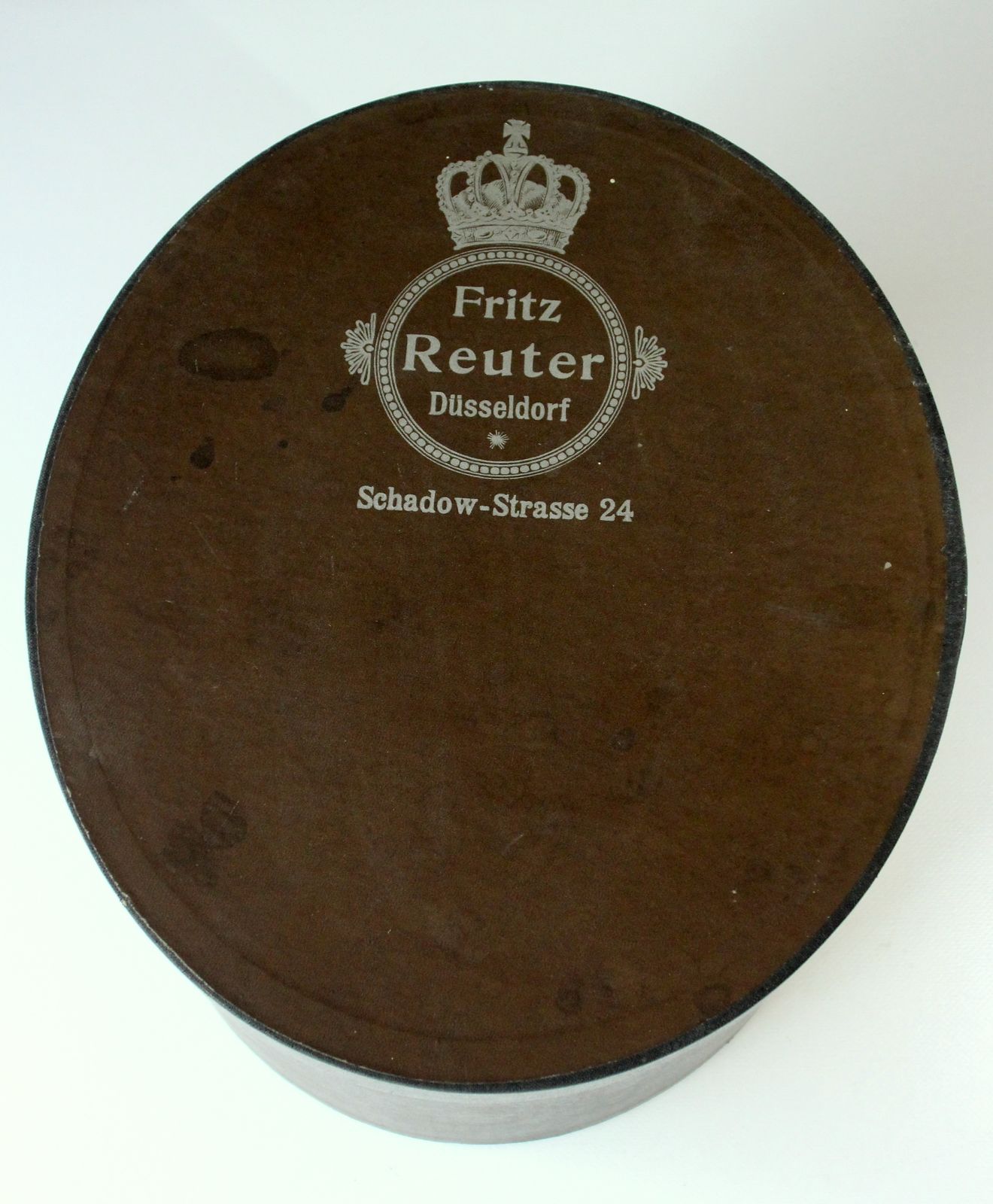1910s Antique Black Top Hat By Fritz Reuter/Düsseldorf/Germany   Supplier To The Royal House In Germany photo Home Decor