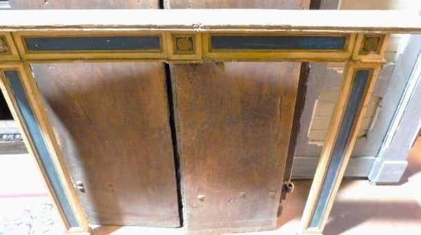 Lacquered Wood Fireplace Frame, Italy photo 2131.0