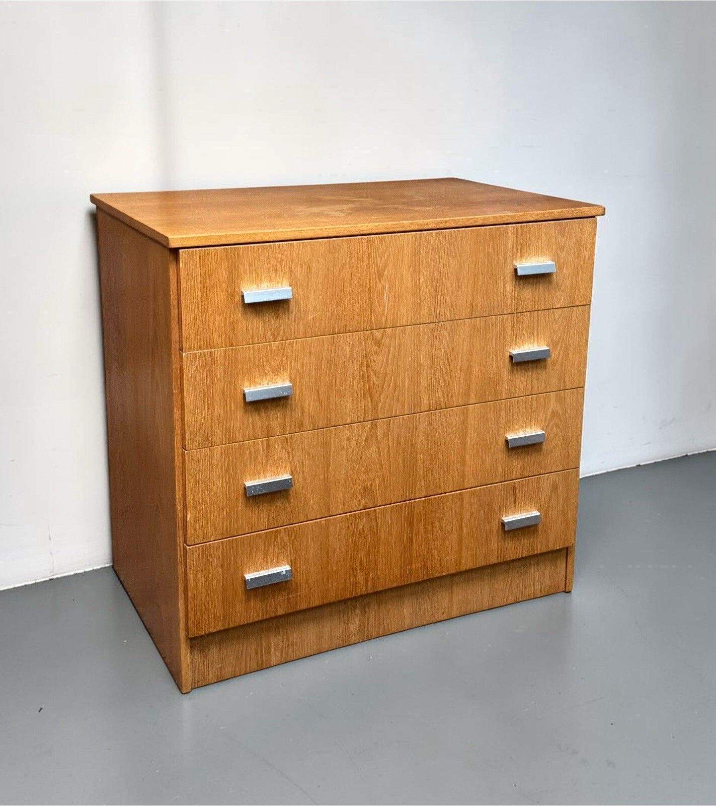 Stag John Sylvia Reid Fineline Teak Chest Of Drawers Mid Century C1950s Rare photo Furniture