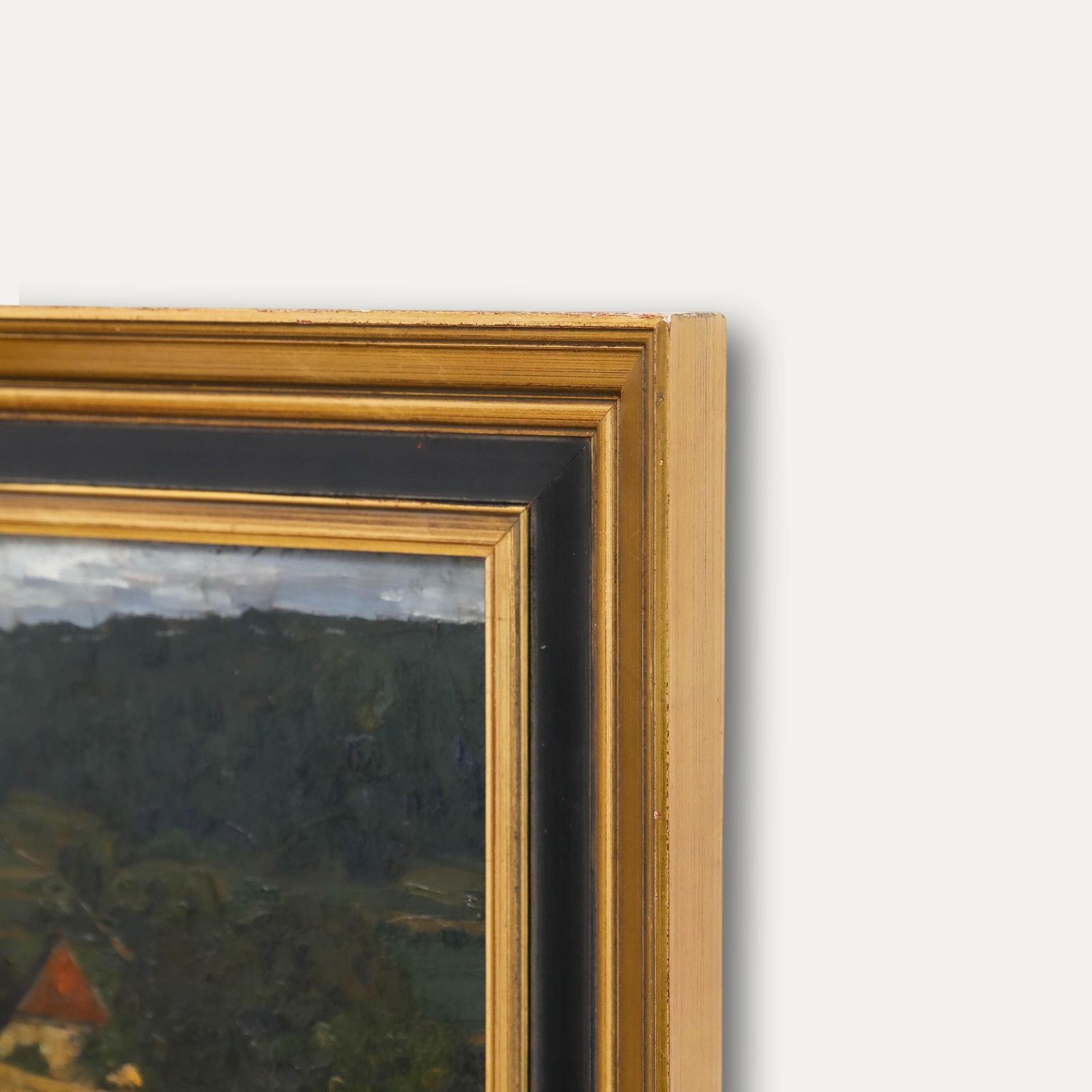 Attrib. Reinhold Schmidt (1861 1927)   Framed Oil, View Near Wildberg photo vinterior