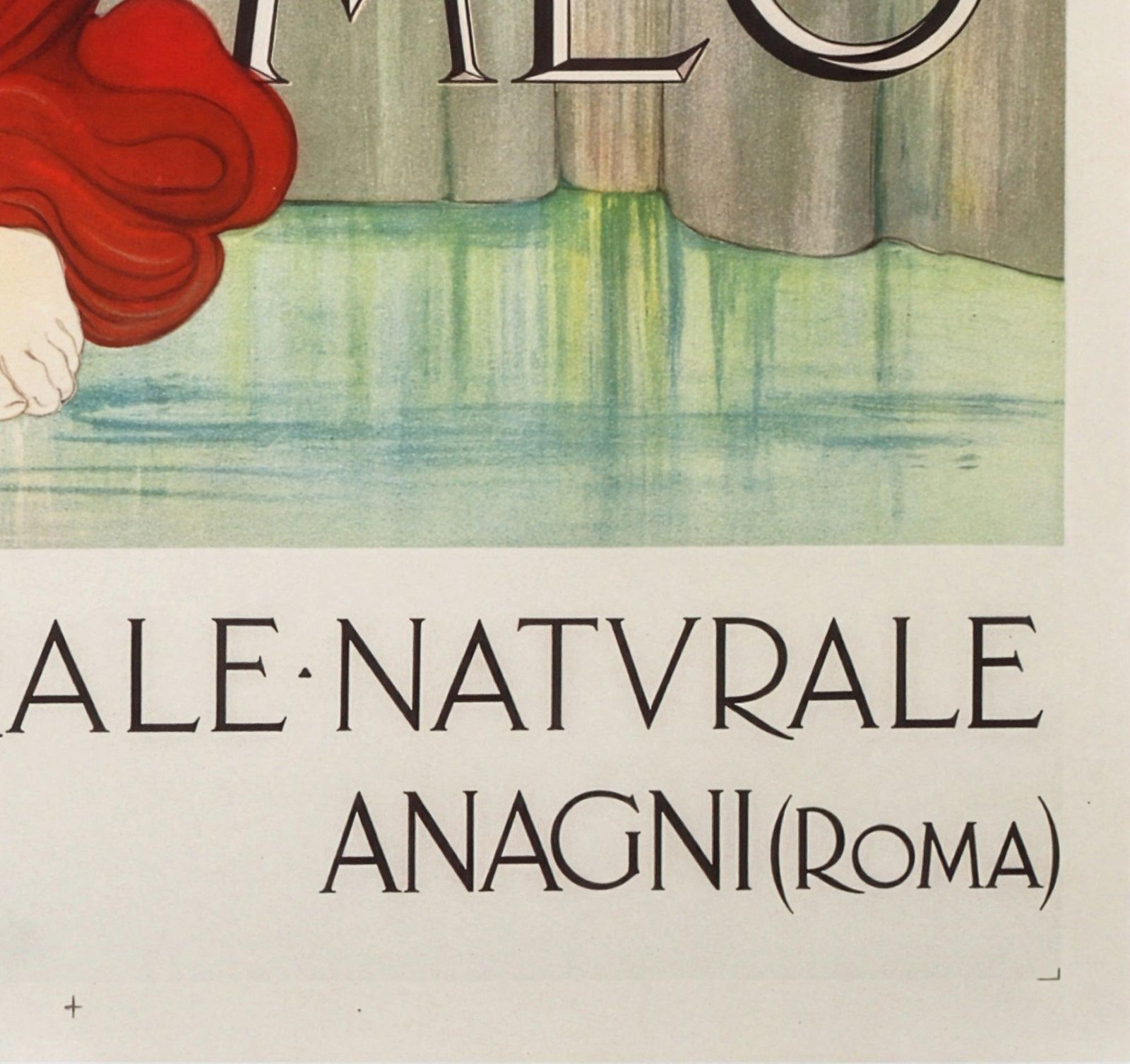 Fonte Meo C1910 Italian Advertising Poster, Francesco Nonni photo vintage