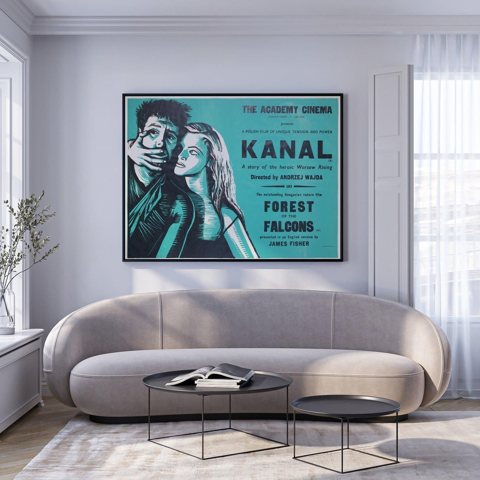 Kanal 1970s Academy Cinema Uk Quad Film Poster, Peter Strausfeld photo furniture