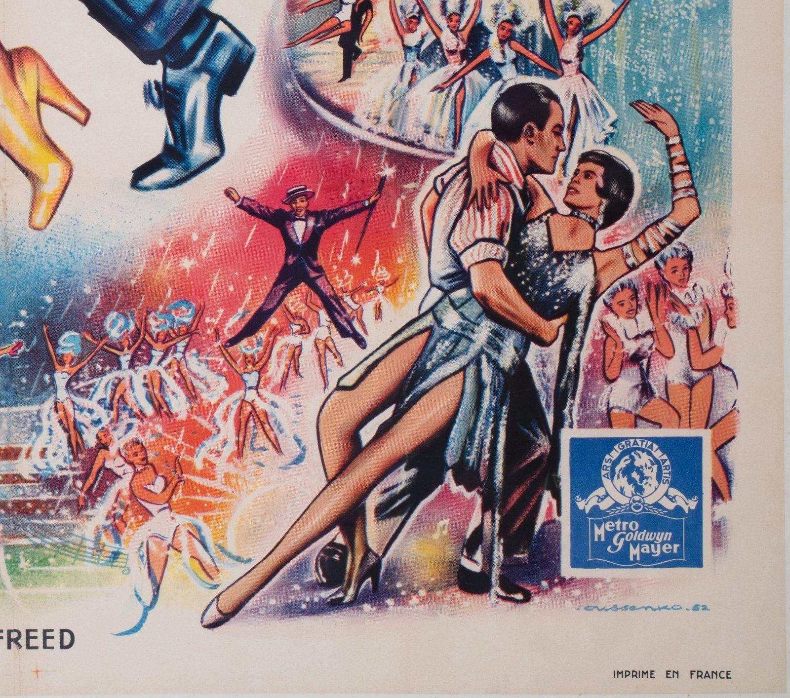 Singin' In The Rain 1952 French Grande Film Poster photo vintage