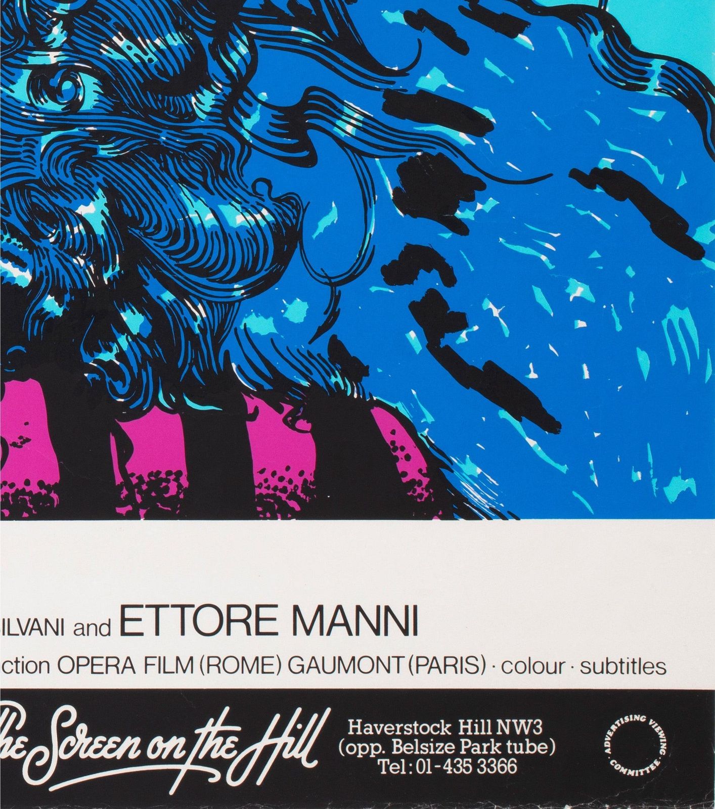 City Of Women (La Citta Delle Donne) 1980 Uk Quad Film Poster, Andrea Pazienza photo vintage