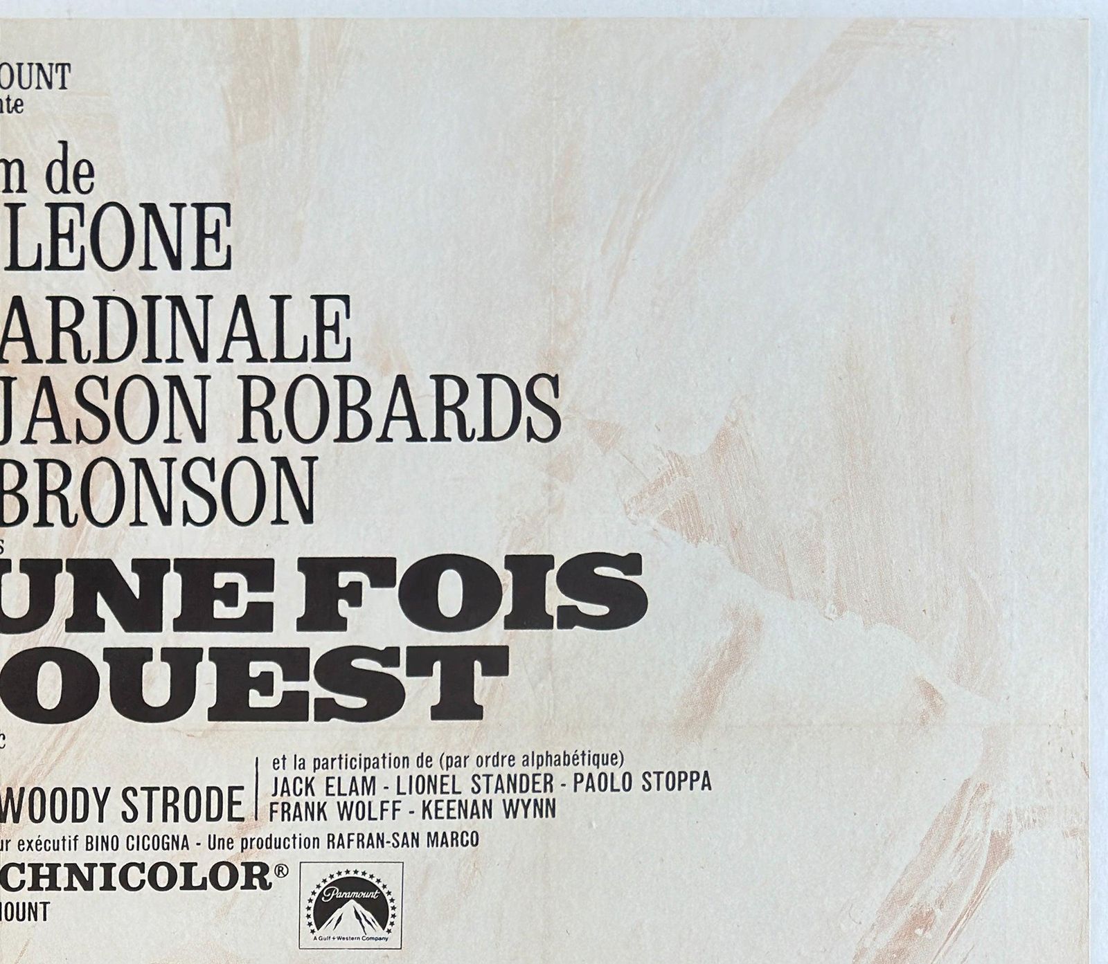 Once Upon A Time In The West 1969 French Grande Film Poster, Michel Landi photo Art