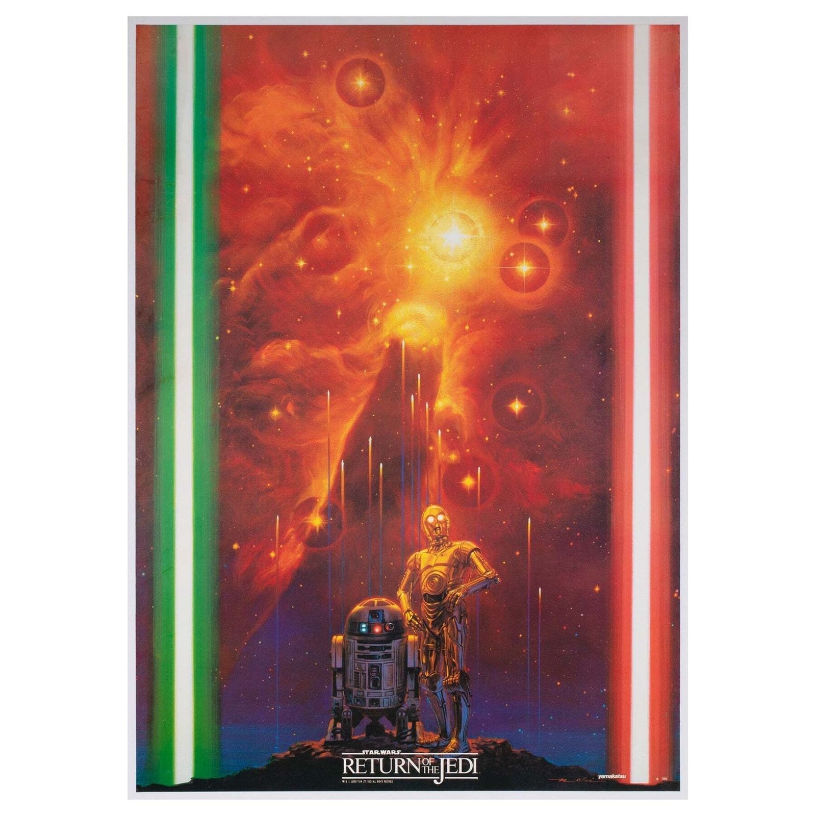 Return Of The Jedi 1983 Japanese Yamakatsu Commercial Poster, Noriyoshi Ohrai