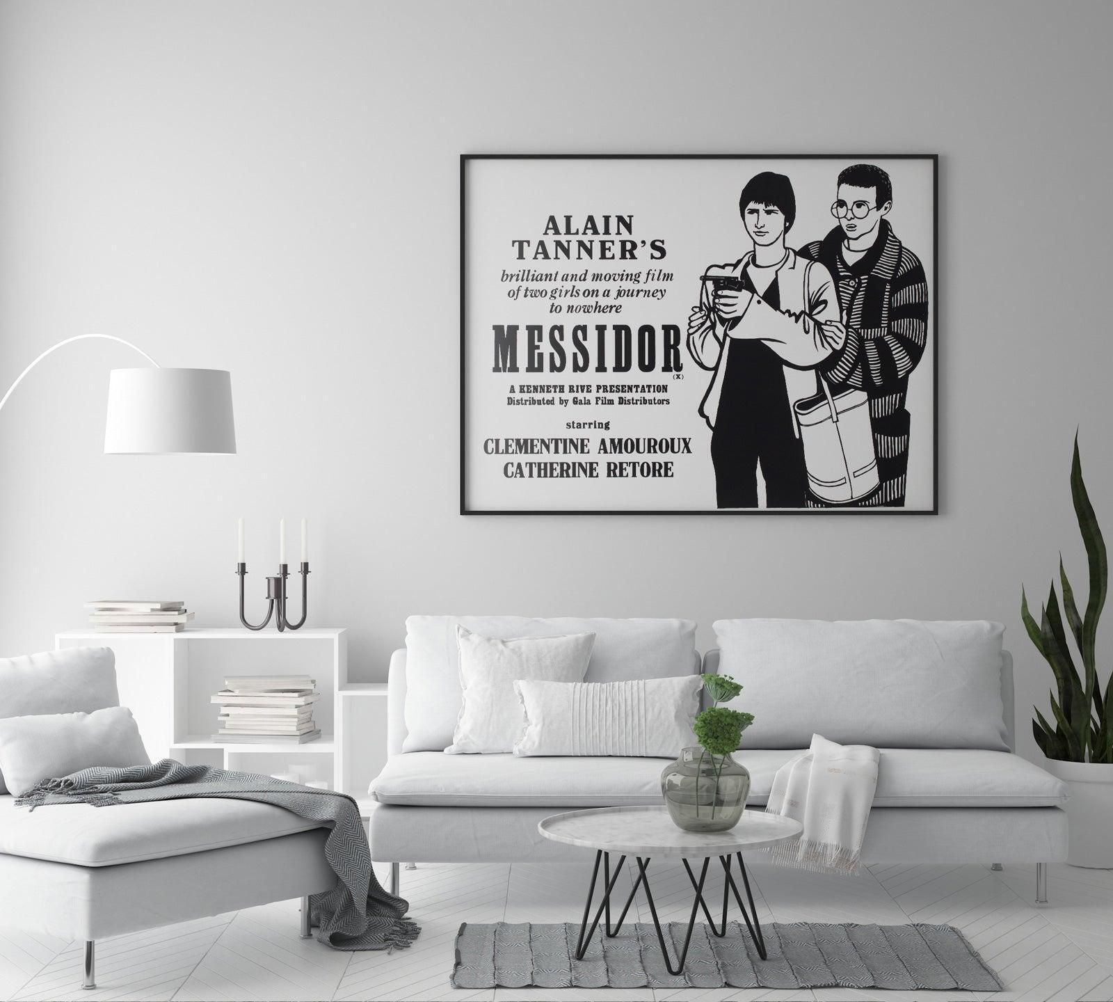 Messidor C1980 Academy Cinema Uk Quad Film Poster, Peter Strausfeld photo furniture