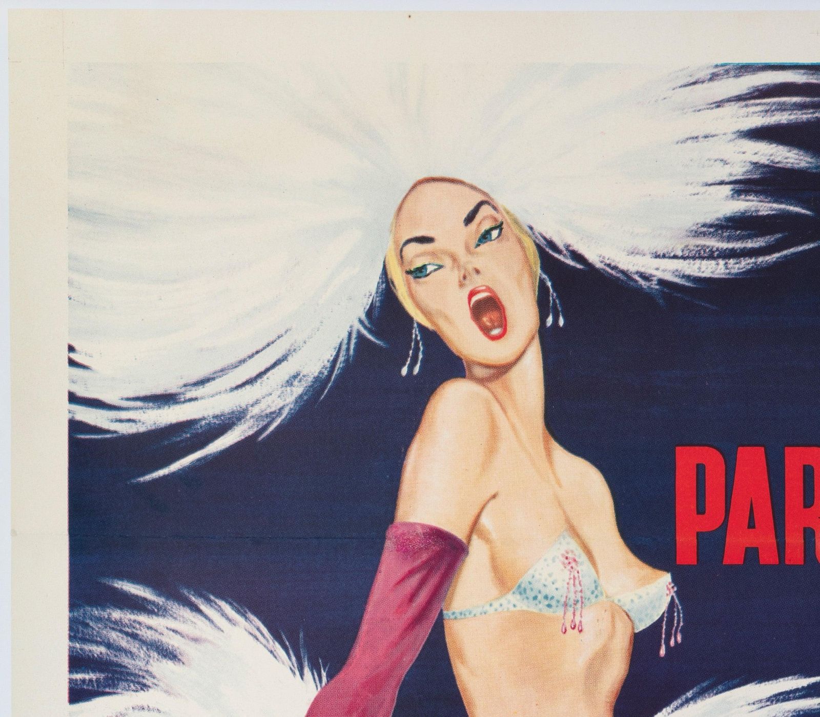 Paris Champagne 1964 French Grande Film Poster, Sinclare photo for sale