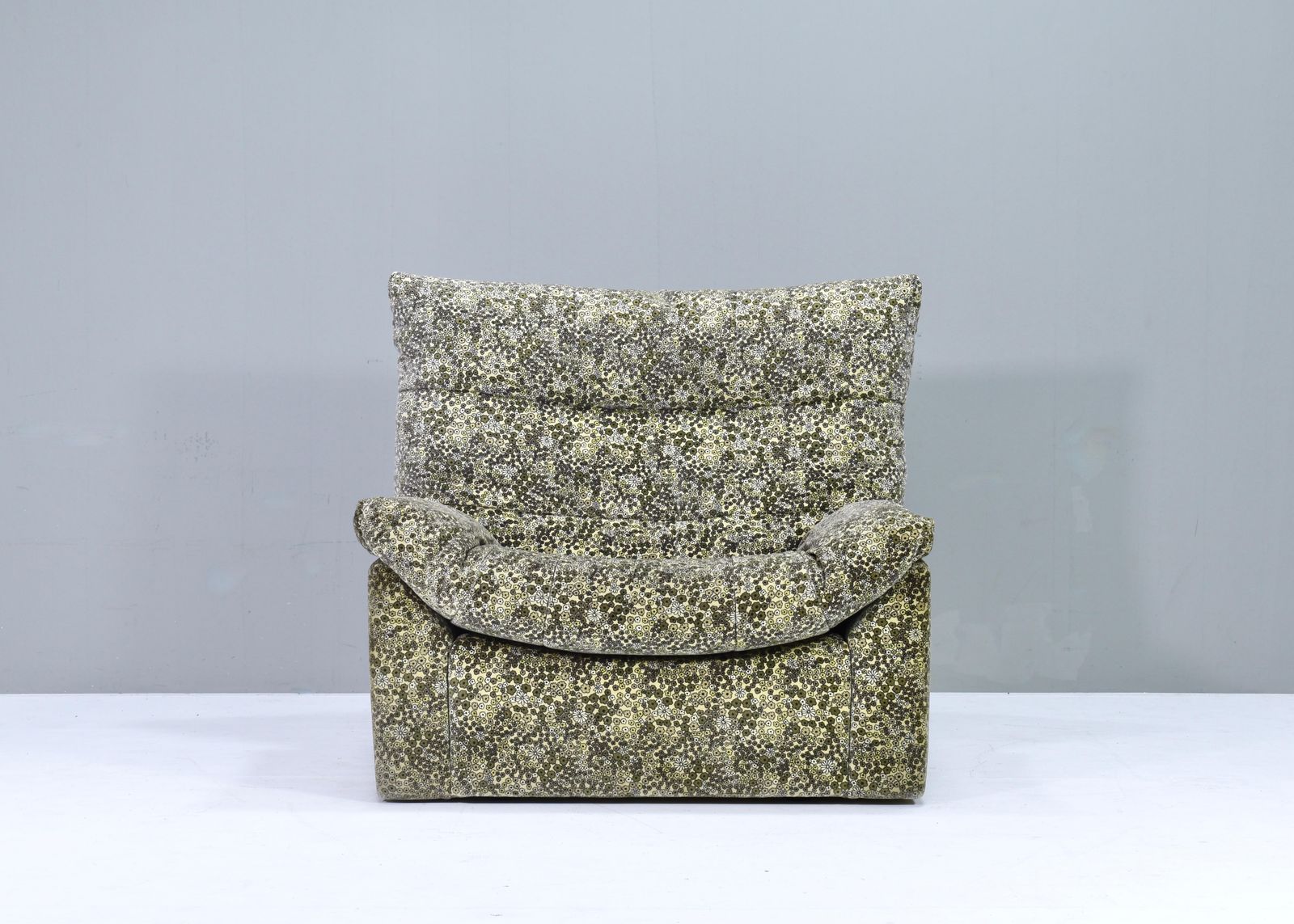 Ligne Roset 'Dainthus' Lounge Chair By Michel Ducaroy 'Liberty Of London' Fabric photo for sale