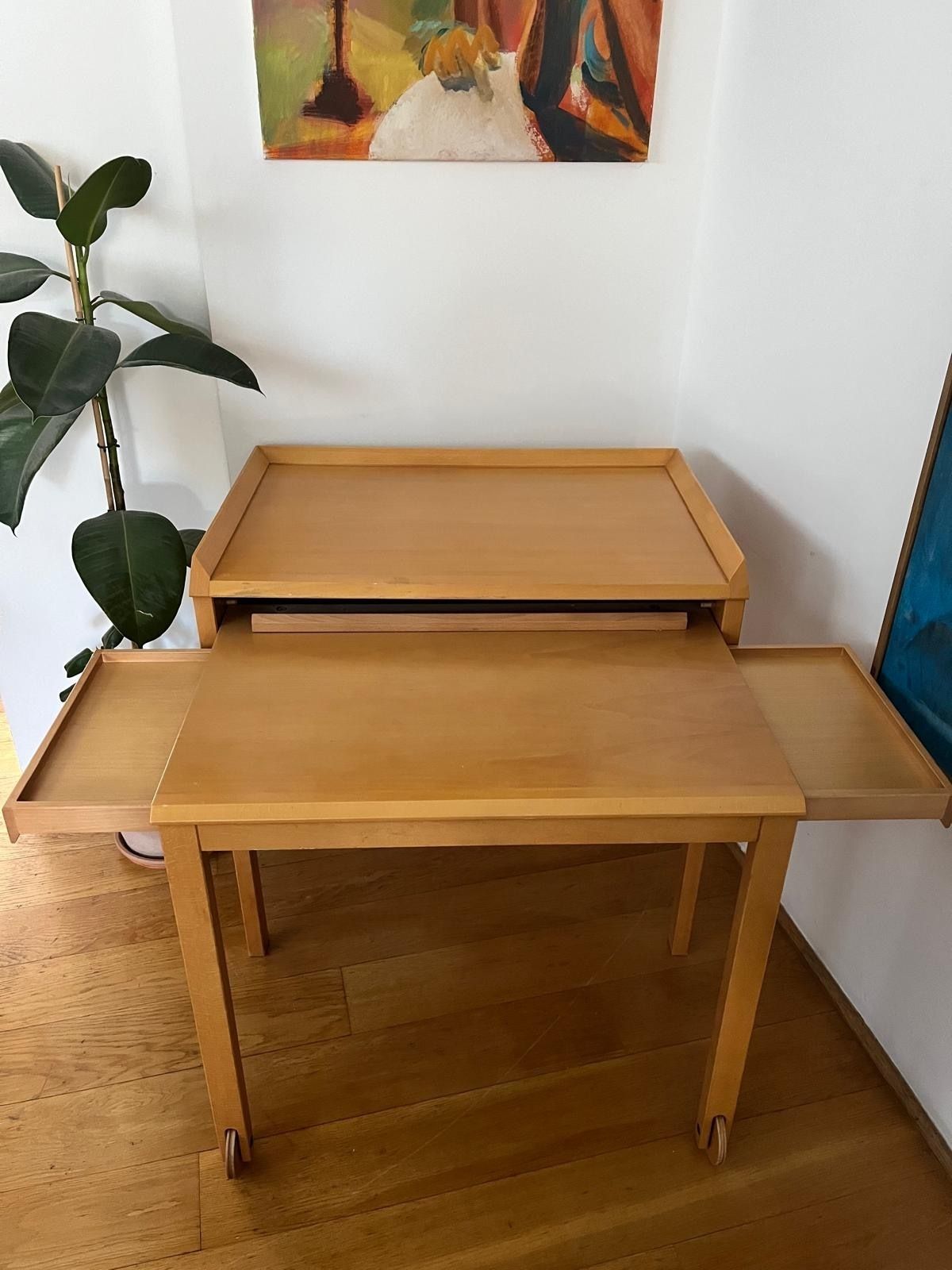 Terence Conran Nexus Desk – Beech Wood – Minimalist / Mid Century Style photo vinterior