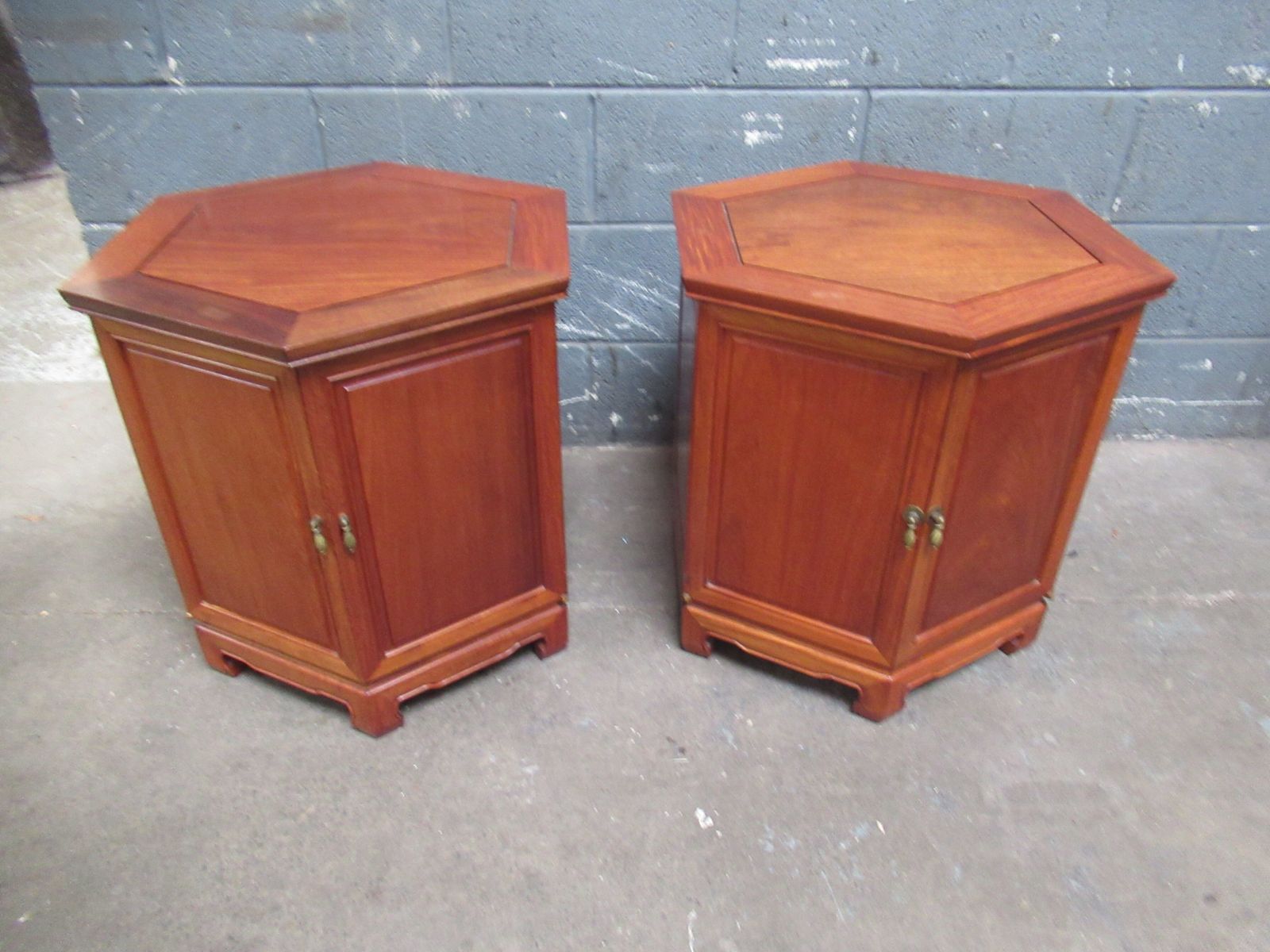 A Pair Of  Hard Wood   Chinese    Side  Cabinets photo furniture